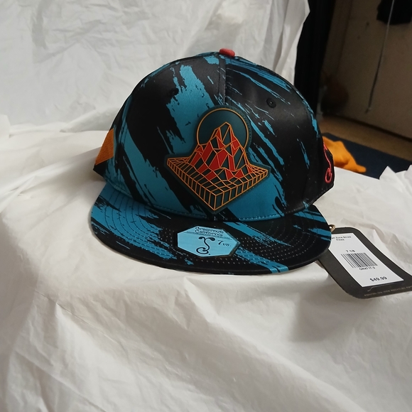 Stylish Black and Blue Graphic Cap - Picture 3 of 10